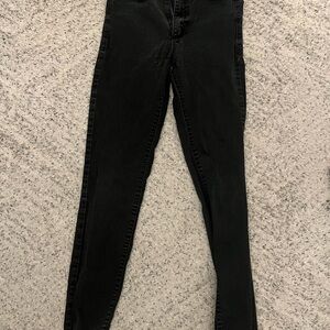 Garage High Rise Black Jeans